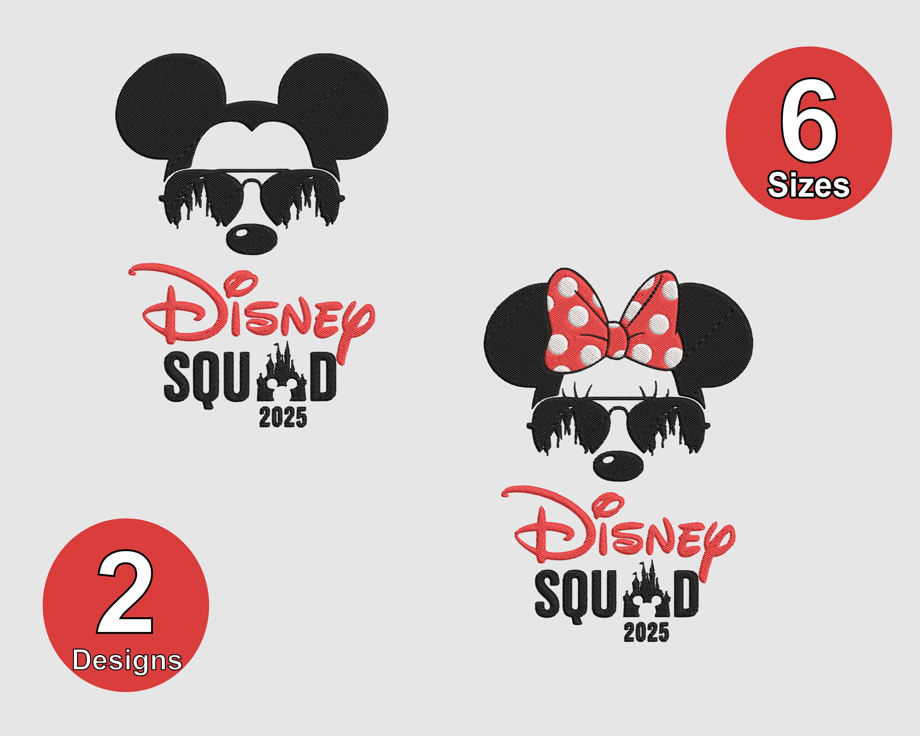 Disney / EMBROIDERY (ミニー) Mickey & Minnie Squad Embroidery, Magical Park Machine Embroidery