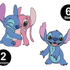 Stitch Embroidery Design Bundle, Stitch Embroidery Machine File, Cute Baby Stitch Sit Machine Embroidery Files, 6 Sizes, Instant Download