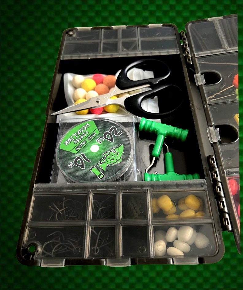 Carp Fishing Tackle Box: Fully Loaded Rig Making Kit - Etsy Carp Fishing Tackle Box: Fully Loaded Rig Making Kit - Etsy