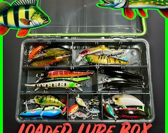 Fully Loaded Lure Tackle Box: Pike, Perch, Trout Fishing