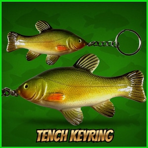 テンチのキーホルダー：釣り好きへのギフト、ドイツ製