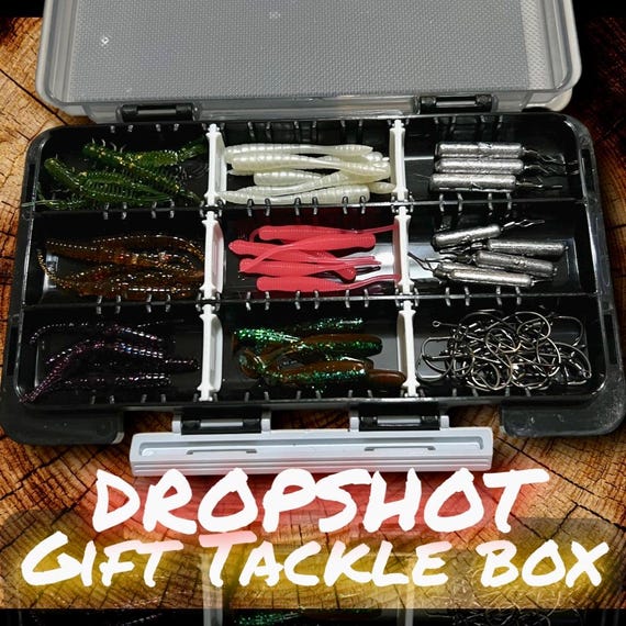 dropshot tackle box Dropshot Fishing Lure Kit: 75-piece Micro Lure Tackle Box