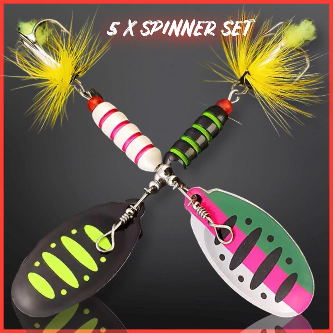 Spoon Trout Area 12 Esche Artificiali 12 Girelle Per Pesca - Cucchiaini Per Trota, Persico, Luccio - Kit Spinning Kit Pesca Spinning - Foto 8