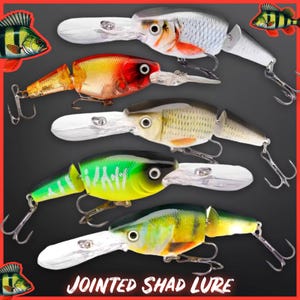 Jointed Shad Crankbait: 15g, 10cm Pike/Perch Fishing Lure