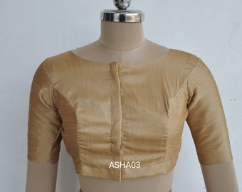 Stylish Banarsi Dupion silk scoop neck tyke front open party, wedding wear saree blouse, beautiful saree blouse, Choli, made to order blouse