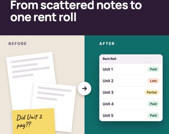 Landlord Spreadsheet for Excel & Google Sheets, Rental Property Tracker with Rent Roll