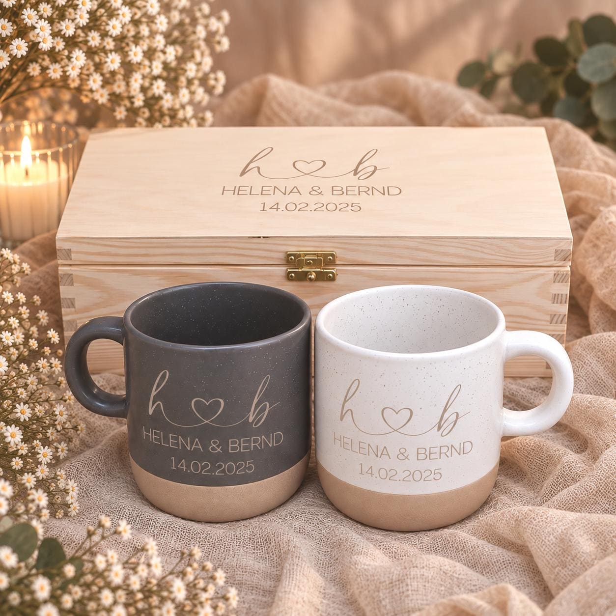 Mr mrs tassen set