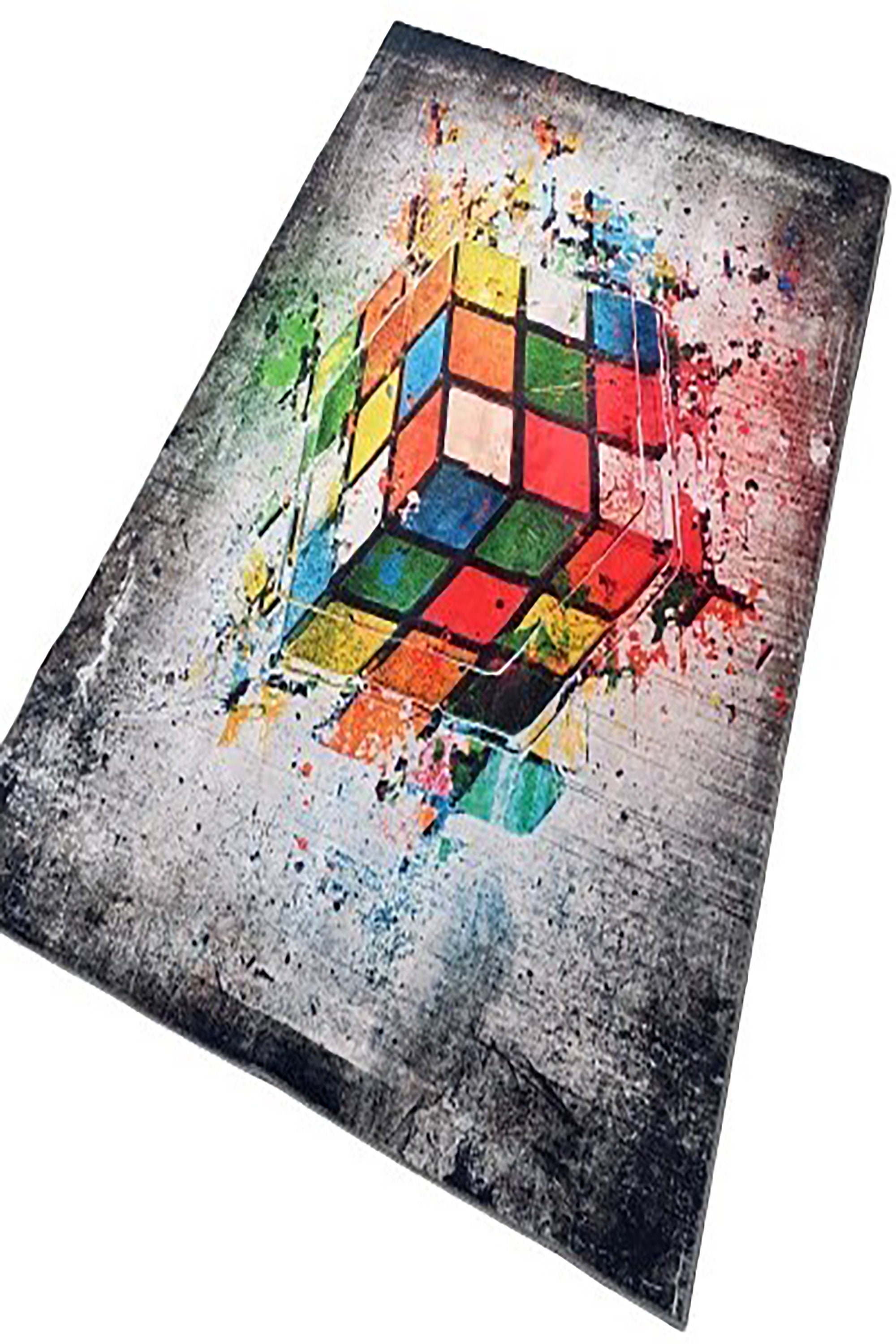 Rubik's Cube, Colorful Cube Rug, Non Slip Rug, Rectangular Version ...