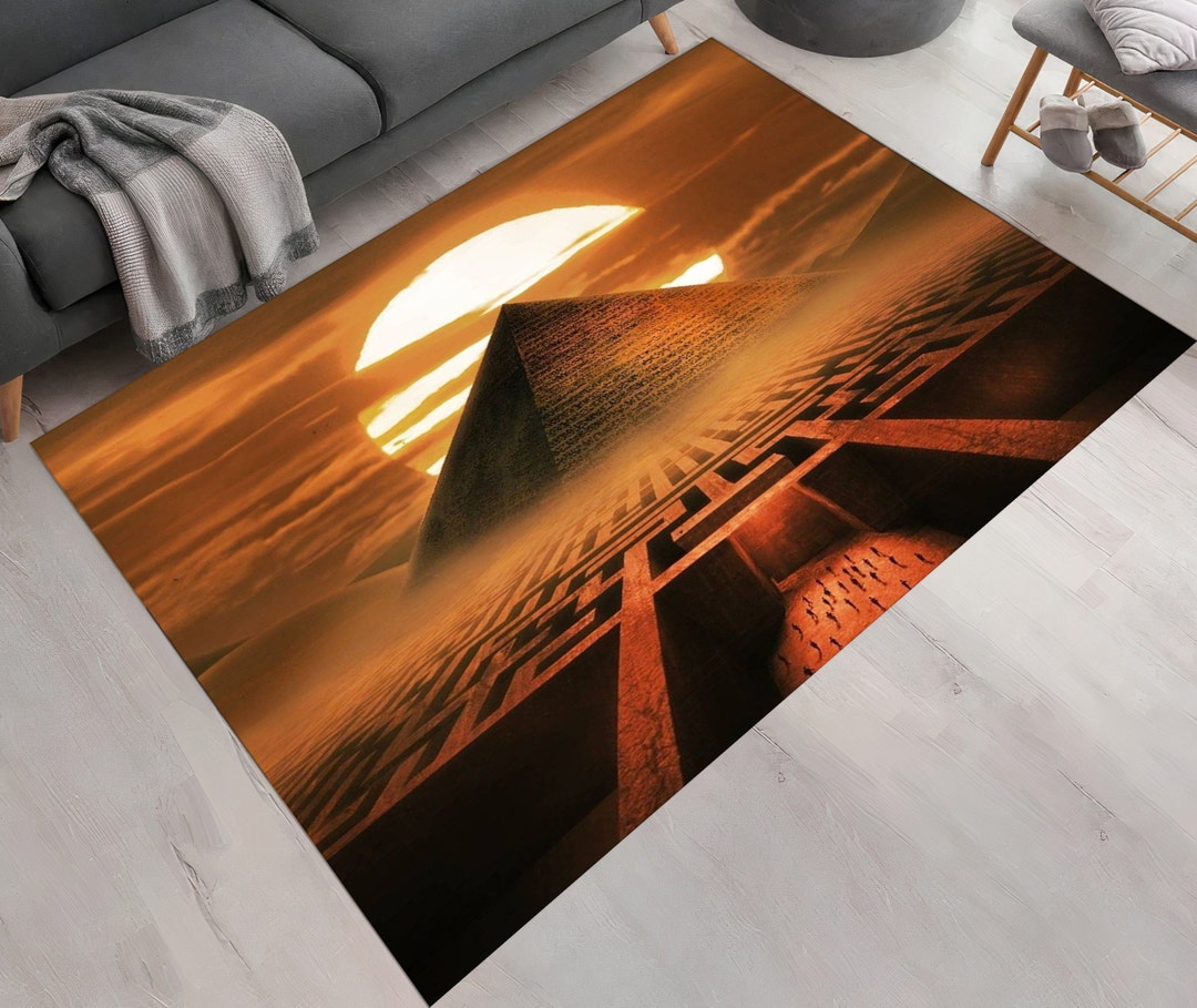 Pyramid Rug, Pyramids Decor, Pyramid Pattern Rug, Antique Rug,ancient ...