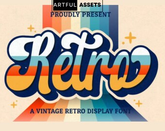 Retro Font SVG Vintage Font Svg Vintage Alphabet Svg Groovy - Etsy Ireland