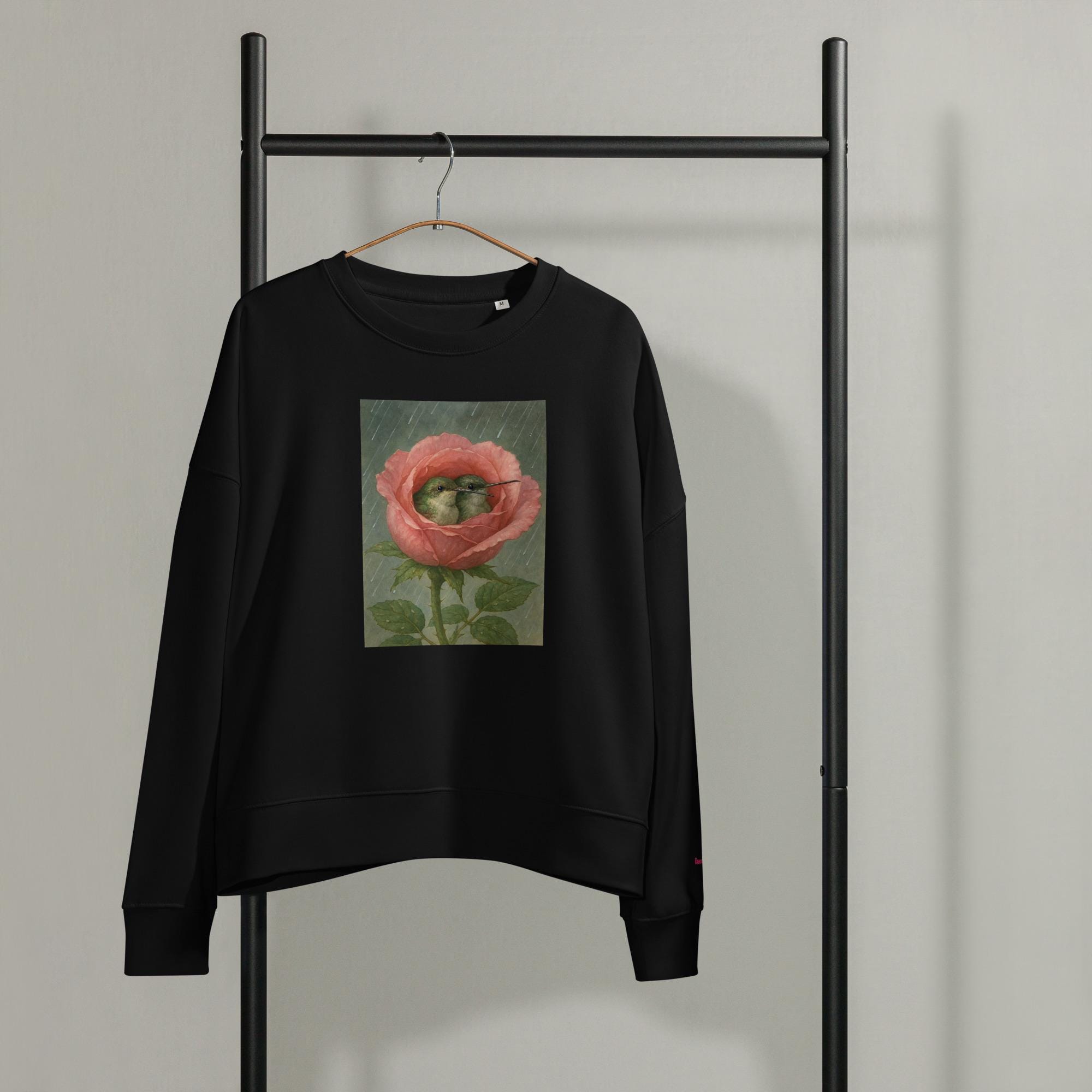 Women’s organic crew neck sweatshirt. The Celeste