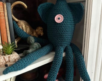 Custom Crochet Coraline Squid