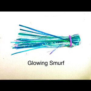 Salmone 4” Trolling Fly Glowing Smurf- 3pz