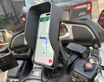 Osłona przeciwsłoneczna kompatybilna z Quadlock - idealna do motocykli, pasuje do iPhone'a, Samsunga itp.
