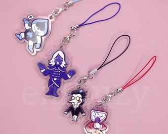 Deltarune Darkners double-sided acrylic phone charm