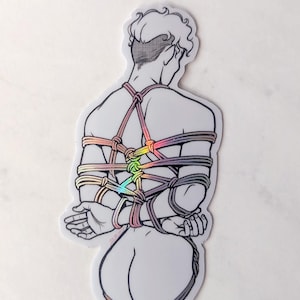 Pegatina holográfica de Max Shibari
