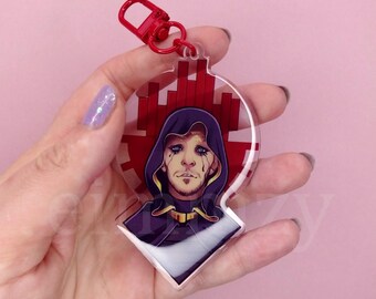 Death Stranding Higgs Monaghan acrylic keychain
