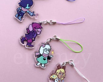 Deltarune Lightners double-sided acrylic phone charm