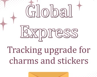 SHIPPING UPGRADE Global Express with tracking