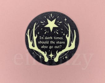 Adesivo luminoso al buio Disco Elysium Dark Times