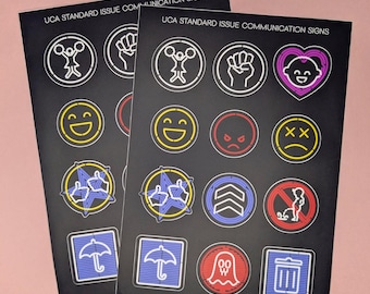 Death Stranding Signs vinyl sticker sheet
