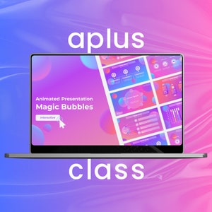 INTERACTIVE PowerPoint TEMPLATE | Magic BUBBLES Design | University & School Project | Animated Slides | Dynamic Infographics | Charts