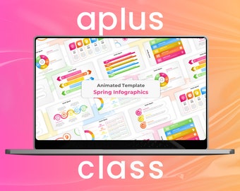 ANIMATED PowerPoint TEMPLATE | Spring INFOGRAPHICS | Aesthetic Slides | Transitions & Effects | University - School Projects | Presentation
