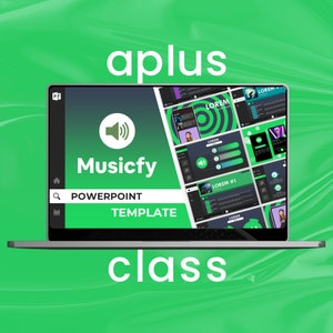 MUSIC PLATFORM PowerPoint TEMPLATE | Streaming Unique Design | Infographics and Charts | Animated Slides | University & School Project