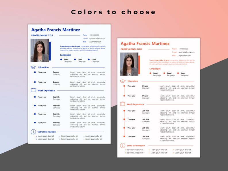 CV Template Proffesional RESUME - Il 794xN.4871048331 J4h6