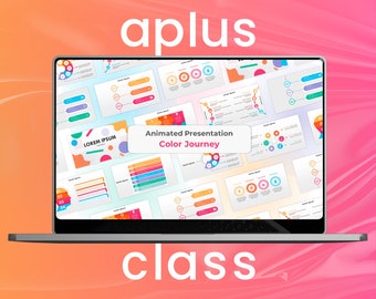 Animated PowerPoint TEMPLATE | Beautiful INFOGRAPHICS | University & School Projects | Aesthetic SLIDES | Colorful design | Customizable
