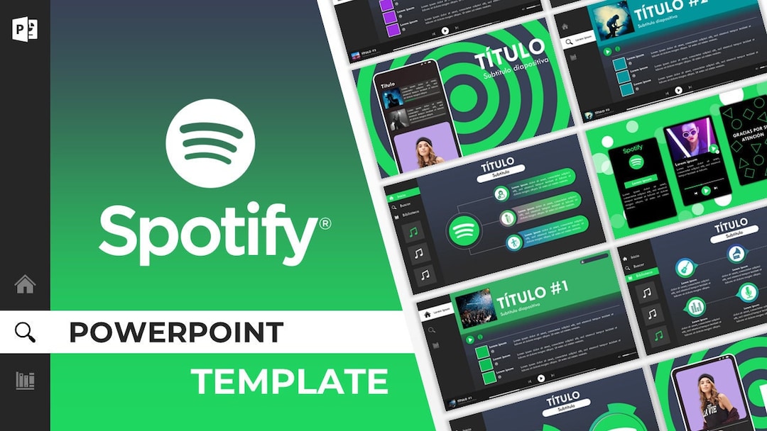 Spotify Powerpoint Template Animated Powerpoint Slides Etsy Spotify Powerpoint Template Animated Powerpoint Slides Etsy