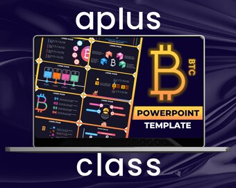 BITCOIN PowerPoint Template | Cryptocurrency INFOGRAPHICS | SLIDES inspired on crypto |  University & School Project | Finance Design