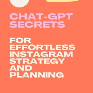 Social media planner Guide Instagram planning for a month under 60-minutes with ChatGPT prompts social media Marketing Strategies Guide