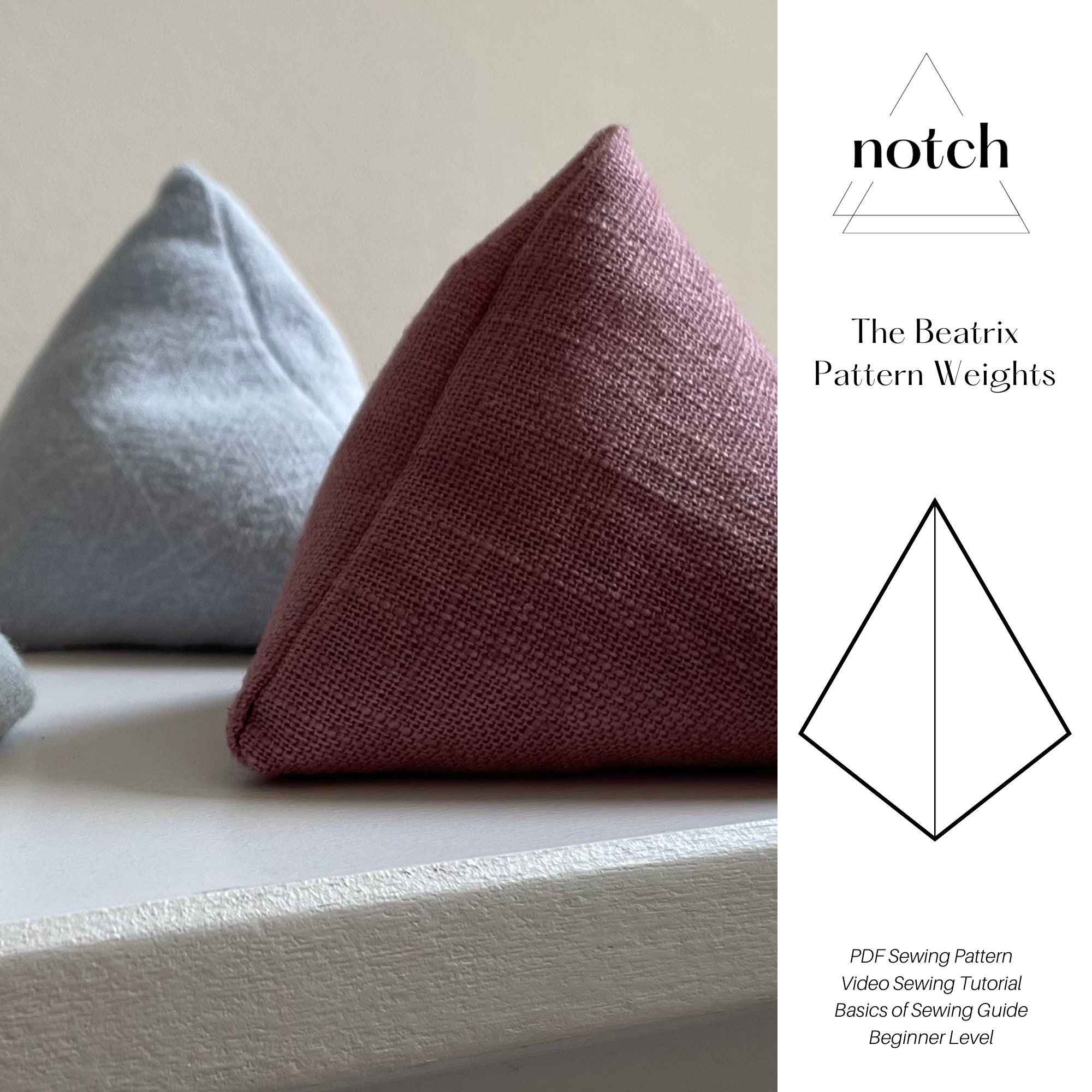 Pattern Weights PDF Pattern and Instructions // PDF Sewing Pattern for  Pattern Weights, Easy Beginner Sewing Pattern, Easy Pattern Weights 