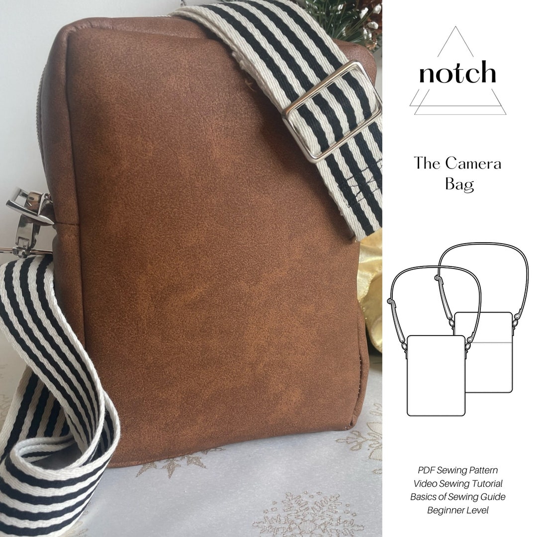 Cross Body Camera Bag Sewing Pattern // Simple Crossbody Bag Etsy