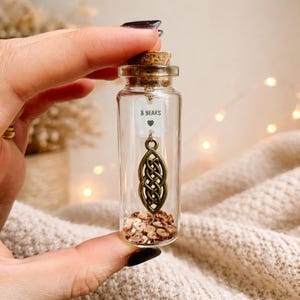 Recuerdo de nudo celta de bronce – Regalo de 8.º aniversario, pendientes opcionales