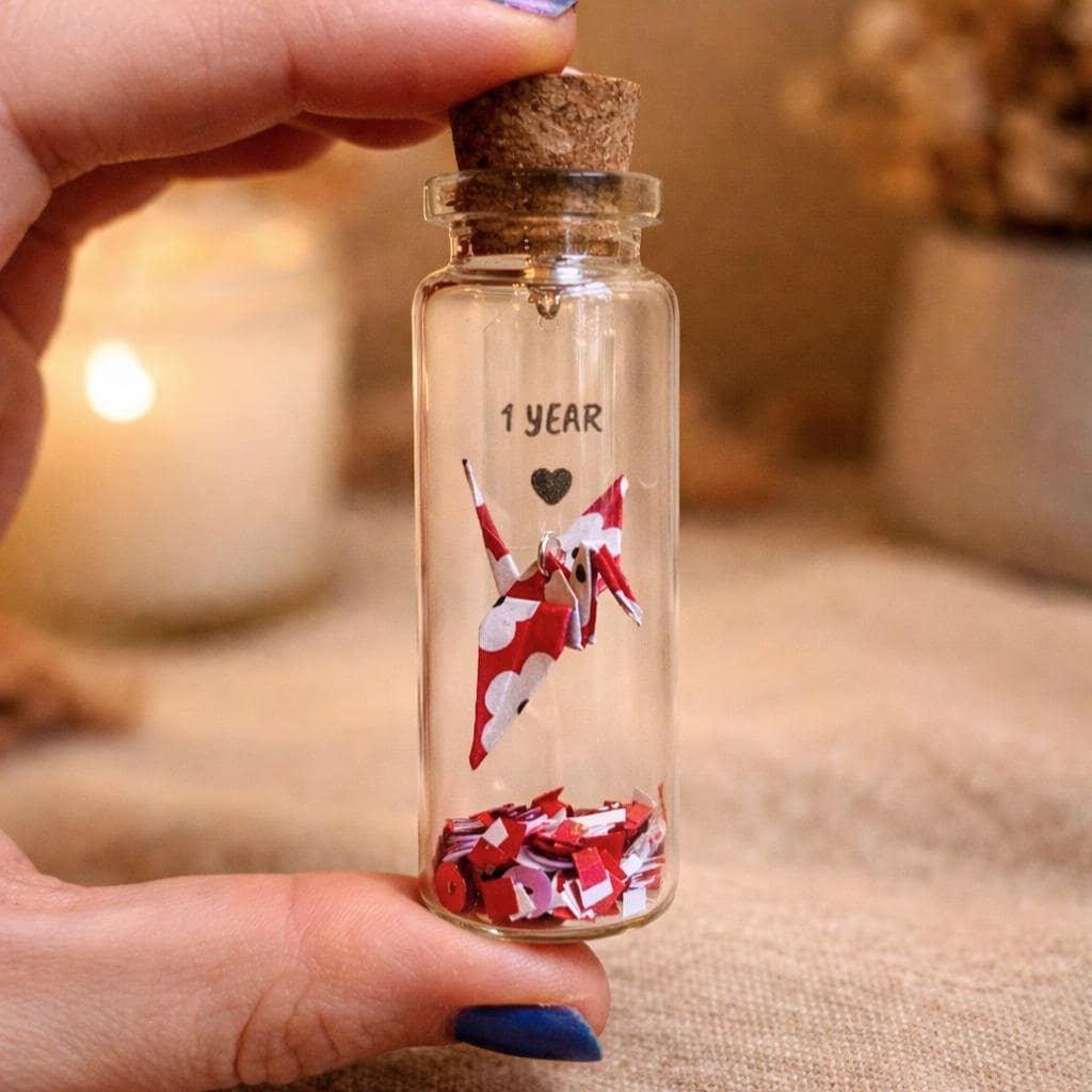 Personalised Origami Crane Bottle