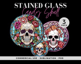 Halloween suikerschedel windspinner ontwerpen, 3 sets, nep-gebrandschilderd glas, rond, hoogwaardige png, digitale download, sublimatie, 043SS