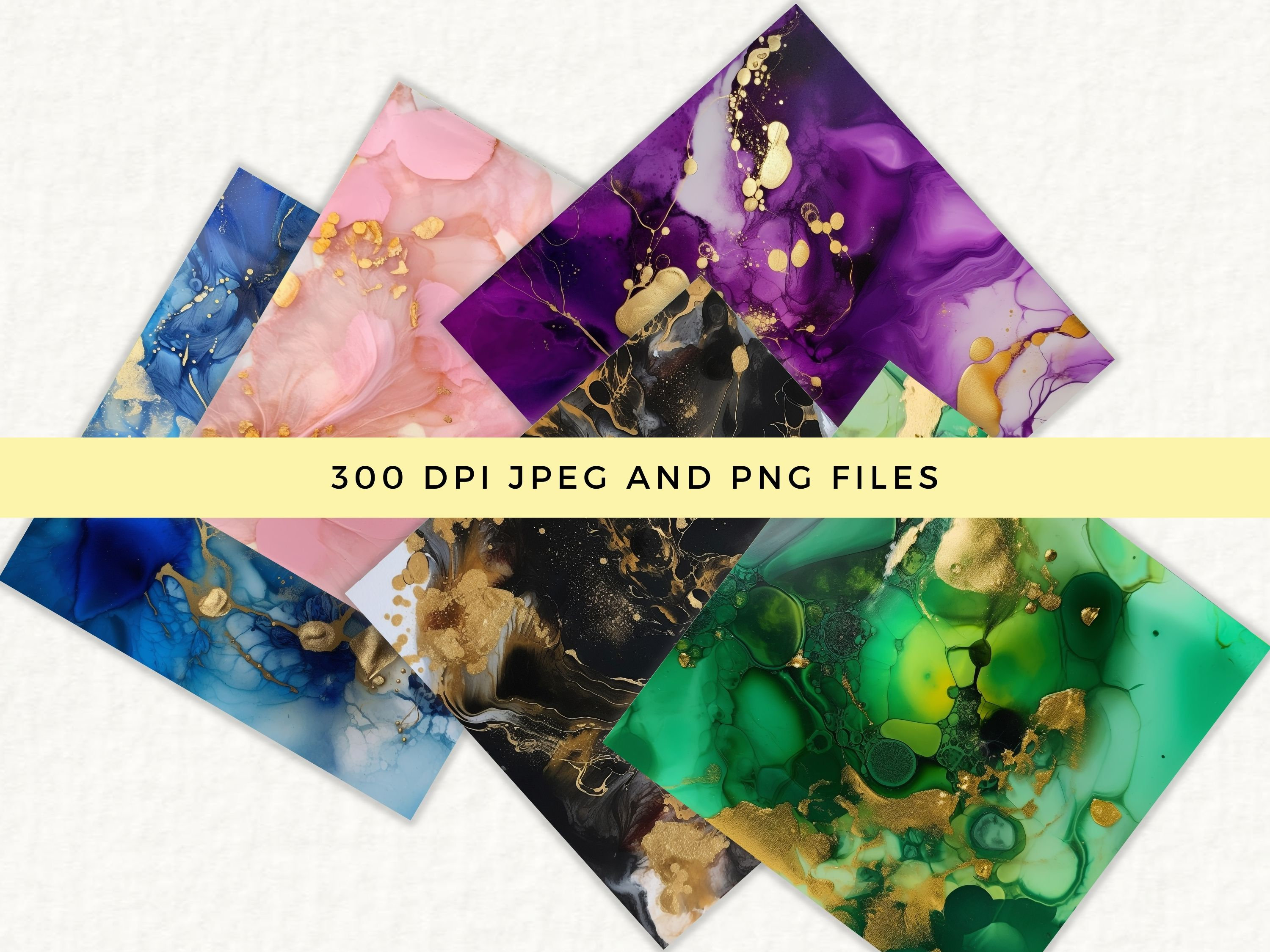 20 Alcohol Ink Digital Paper, Use for Tumbler Wrap, Instant Digital ...