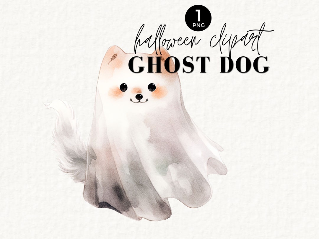 Halloween Ghost Dog Png, SINGLE IMAGE, File for Sweater POD ...