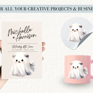 Halloween Ghost Dog Png, SINGLE IMAGE, File for Sweater POD ...