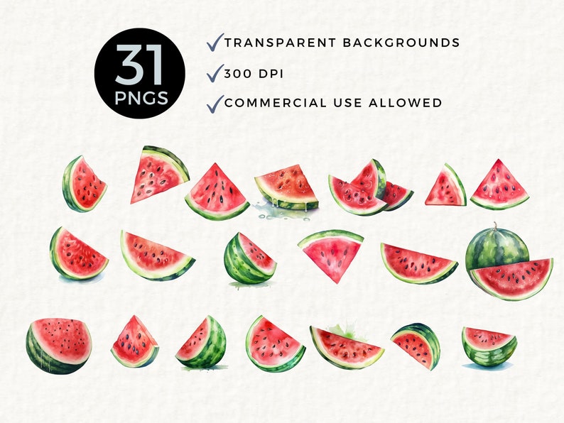 Watermelon Clipart, Use for One in a Melon Illustration, 1st Birthday ...