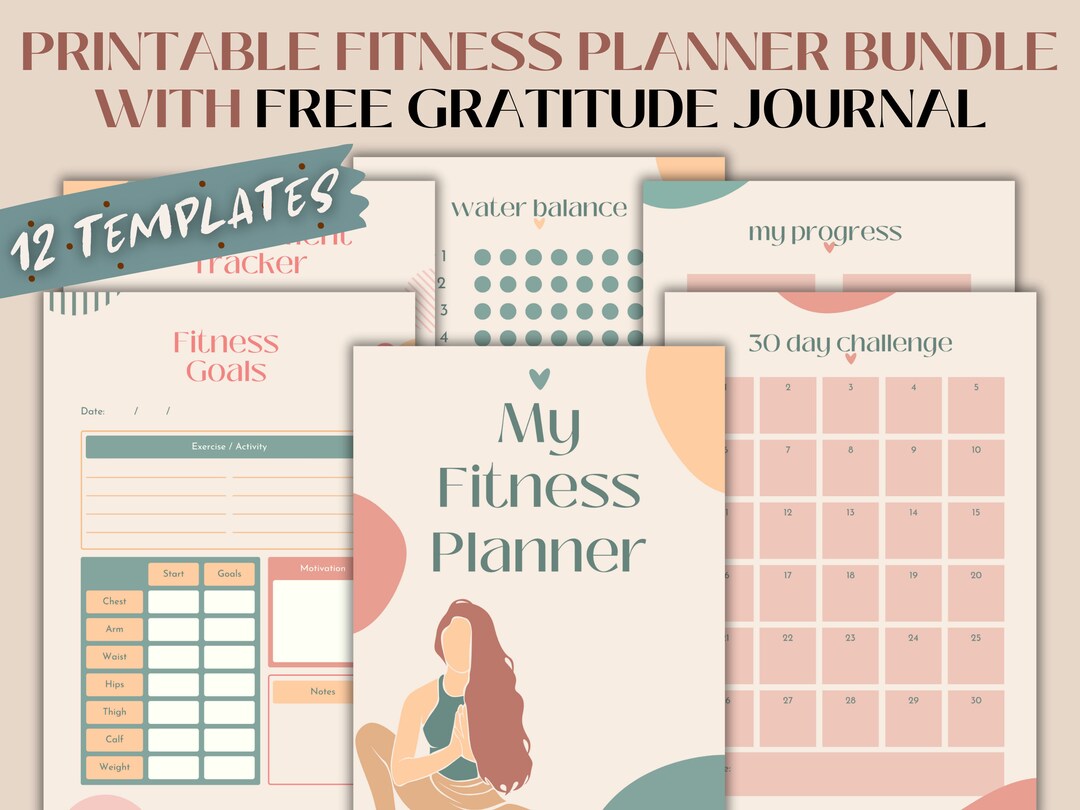 The ULTIMATE Printable Fitness Planner Bundle Pack With Over Etsy