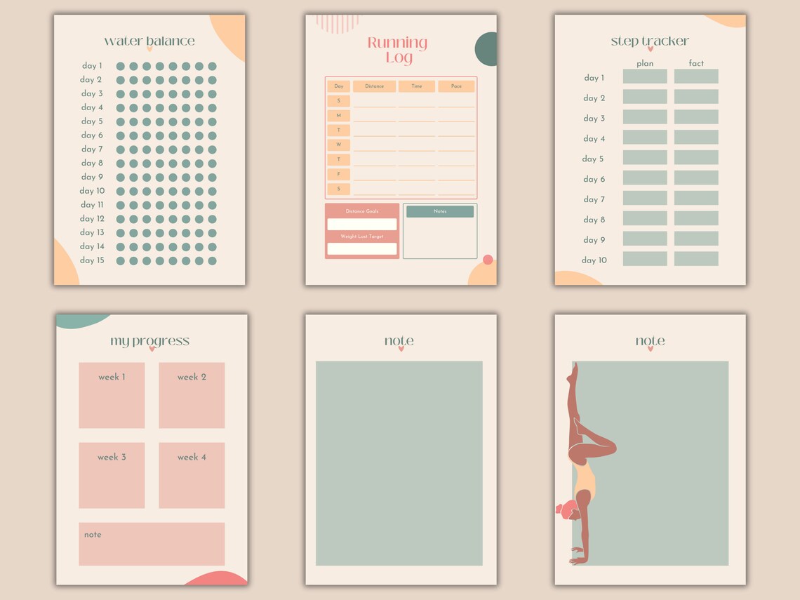 The ULTIMATE Printable Fitness Planner Bundle Pack With Over Etsy