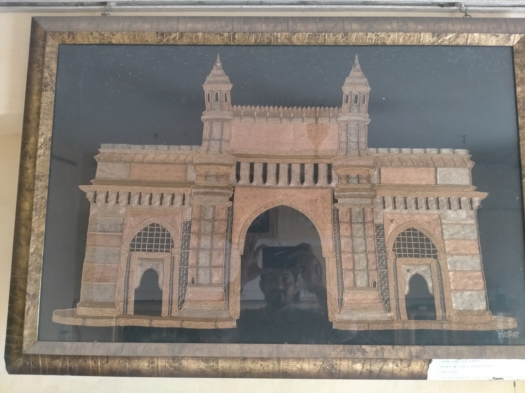 Handmade Wall Frame Art Depicting the Gateway of India Etsy