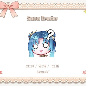 LOL Sona Emote | League of Legends Emotes | Twitch League of Legends Emotes | LOL Emotes | Cute Chibi Emotes