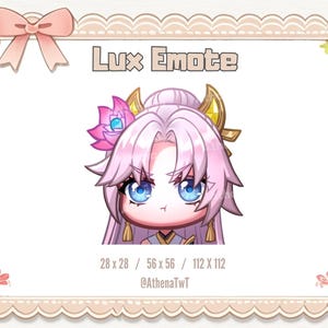 Lux Emotes | Prestigious Spirit Blossom Lux Emote | Lux League of Legends Emotes | League of Legends Emoji | LOL emotes