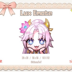 Lux Chibi Emote: League of Legends Twitch/Discord (Digital Download)