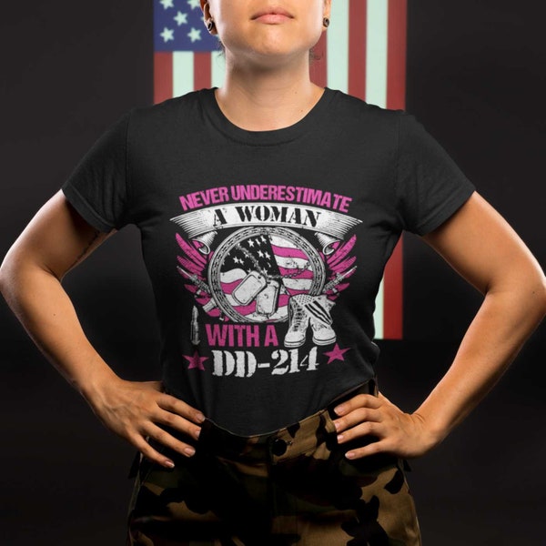 Female Army Veteran T Shirt Etsy