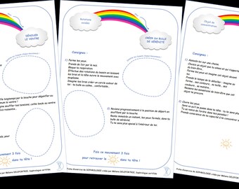 CUSTOMIZABLE SOPHROLOGY sheets for children for SOPHROLOGISTS